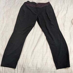 Mountain khakis black with heather purple waist band size 12 regular